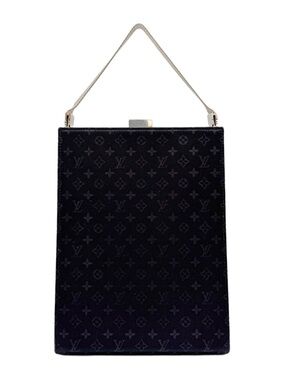 Louis Vuitton satin black Monogrammed vintage bag